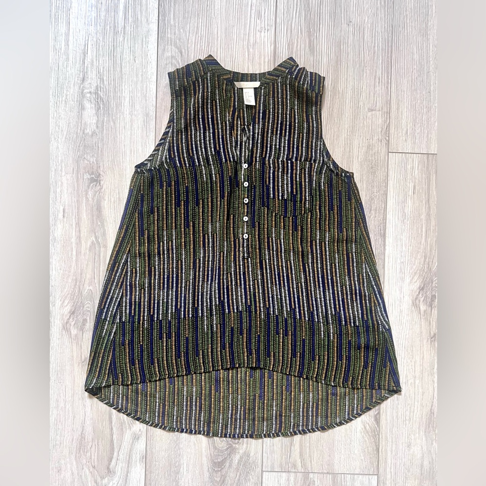 (New)H&M sleeveless chiffon blouse,2